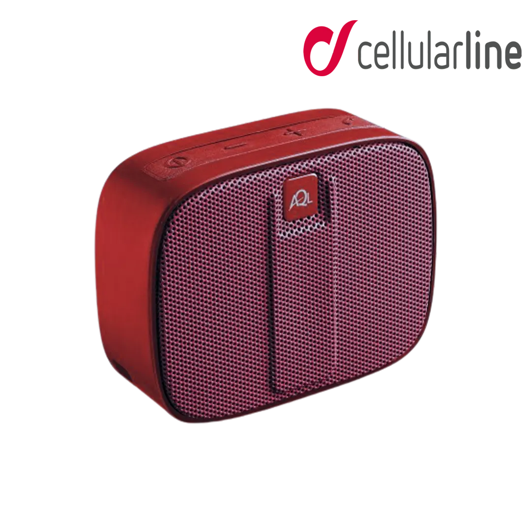 Cellularline AQL Fizzy Speaker - – Digital-outlet-lb Red Bluetooth Brilliant Portable