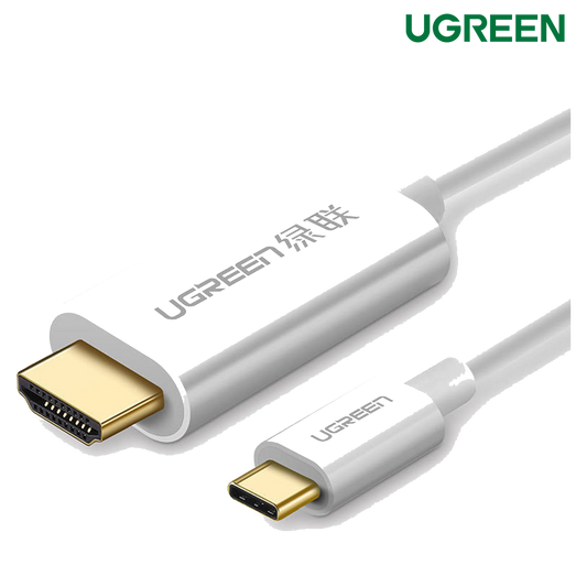 UGREEN USB TYPE-C TO HDMI CABLE MALE WHITE